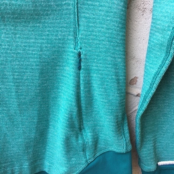 Lululemon Runderful 1/2 Zip Jacket Teal Size 4 - Picture 9 of 11
